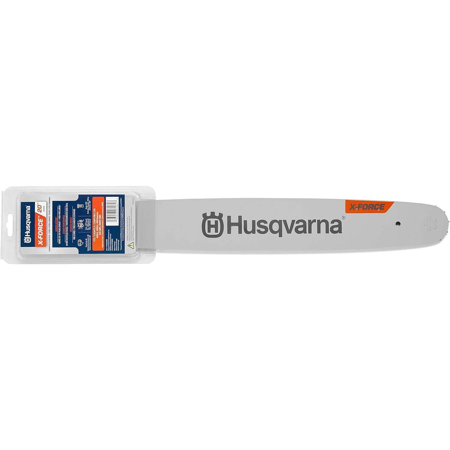 Husqvarna X-Force 20-In Laminated Chainsaw Bar, .325-In Pitch .050-In Gauge, 80 Drive Links