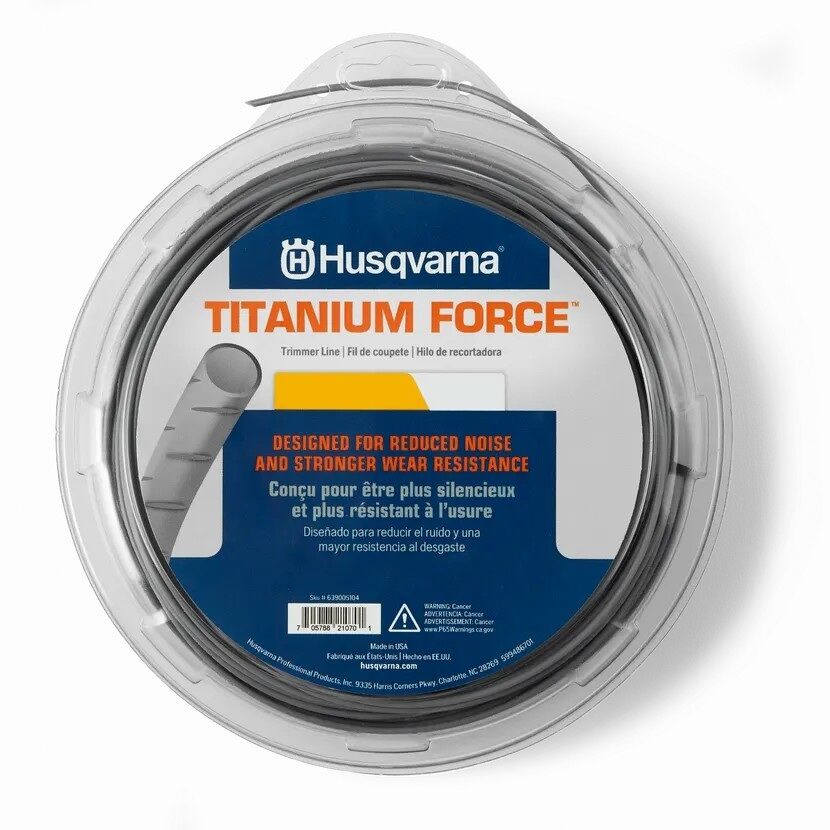 Husqvarna Titanium Force Trimmer Line, .105-In X 230-Ft