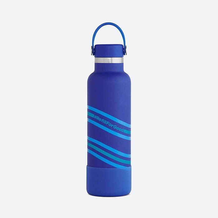 Hydroflask Water Bottle Standard Mouth with Flex Cap Wave, 21-Oz