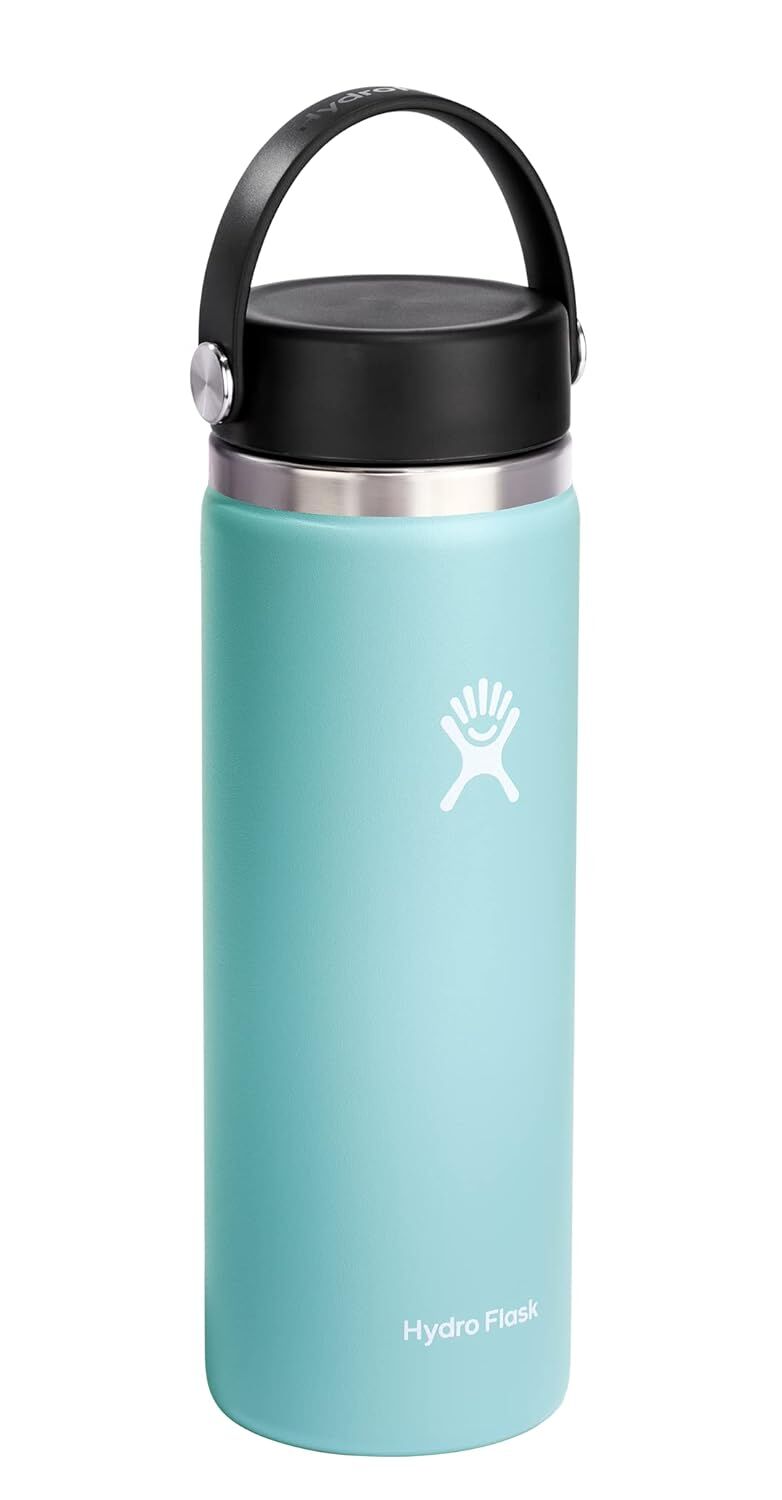 Hydroflask Water Bottle Wide Mouth with Flex Cap Dew, 20-Oz