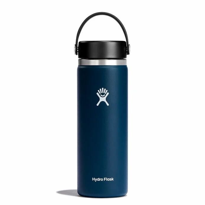 Hydroflask Water Bottle Wide Mouth with Flex Cap Indigo, 20-Oz