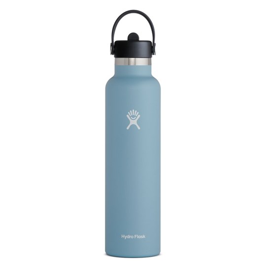 24-Oz Wide Mouth with Straw Lid in Rain - Coolers & Hydration, Hydro Flask
