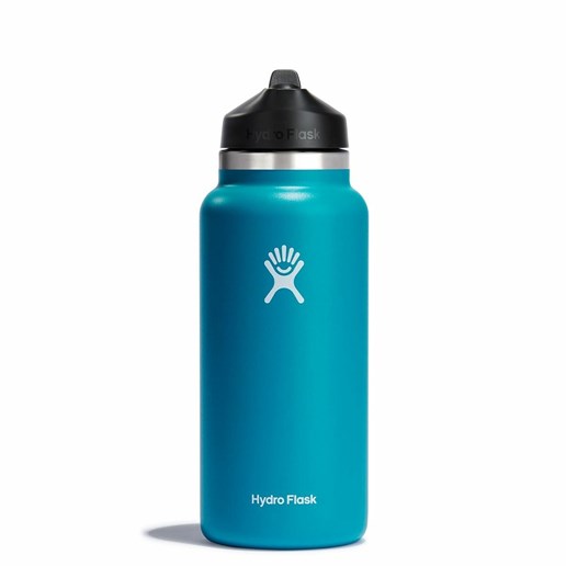 32-Oz Wide Mouth Bottle with Straw Lid in Laguna