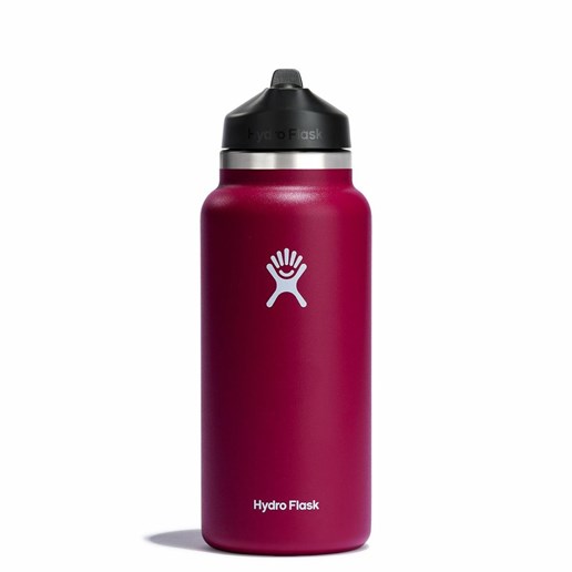 32-Oz Wide Mouth Bottle with Straw Lid in Snapper