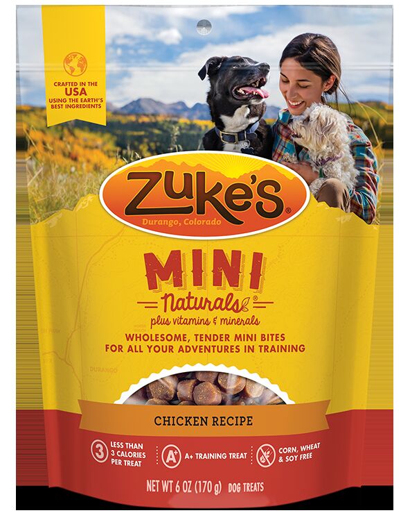 Zuke's Mini Naturals Training Dog Treats And Hemp Naturals Calming Dog Chews