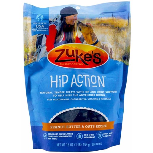 Zuke's Hip Action Peanut Butter Formula Dog Treats - 1 Lb