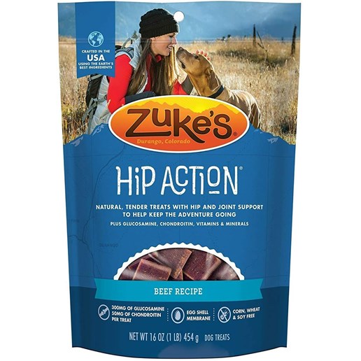 Zuke's Hip Action Treats Beef 1 Lb