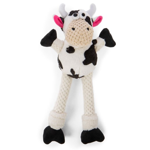Skinny Cow Chew Guard Squeaky Plush Dog Toy, Small