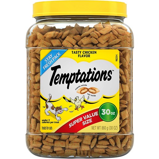 Temptations Tasty Chicken Flavor Crunchy And Soft Cat Treats, 30-Oz