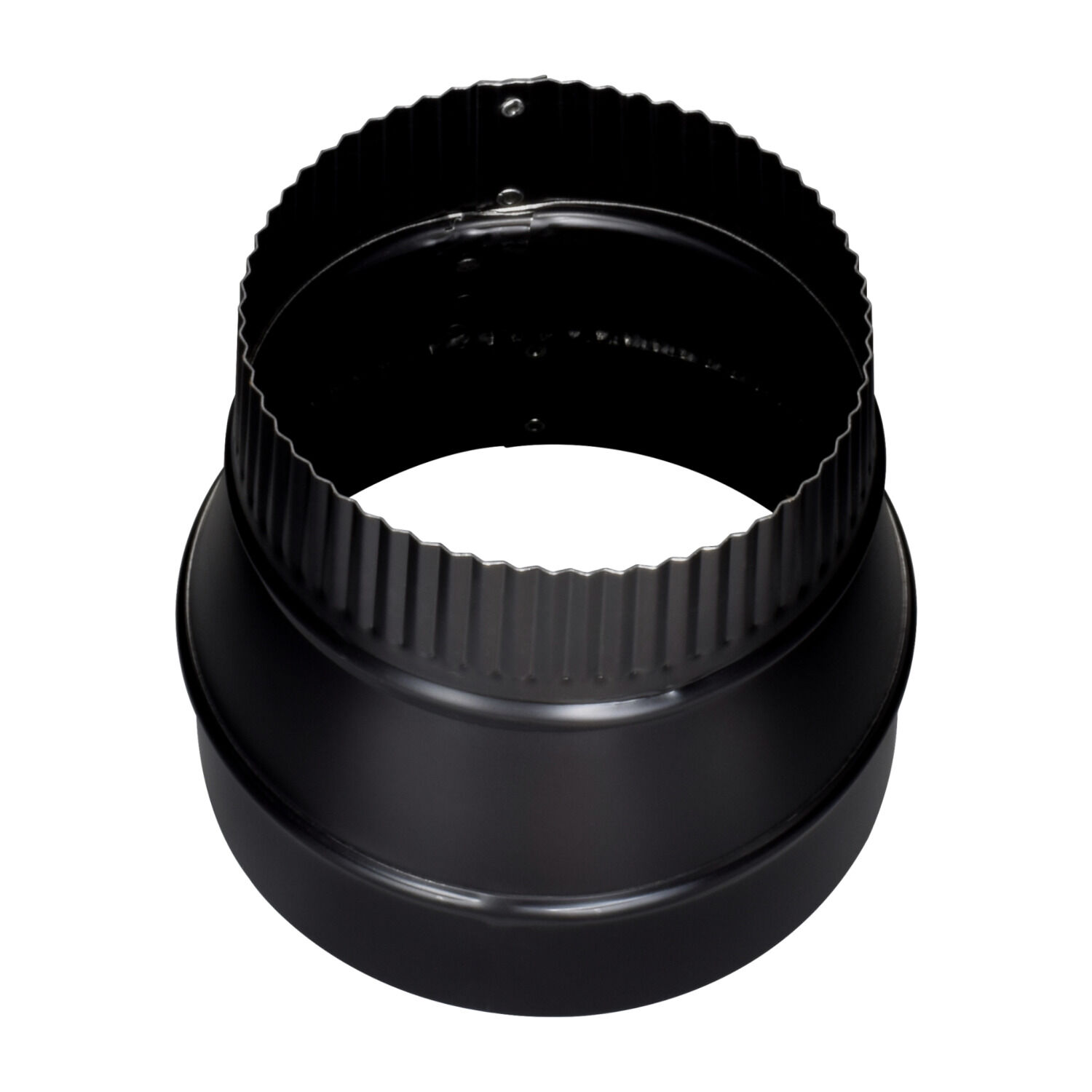 Imperial Black Matt Stovepipe Reducer, 5-In x 6-In