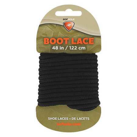 Sof Sole Black Boot Laces, 48-In