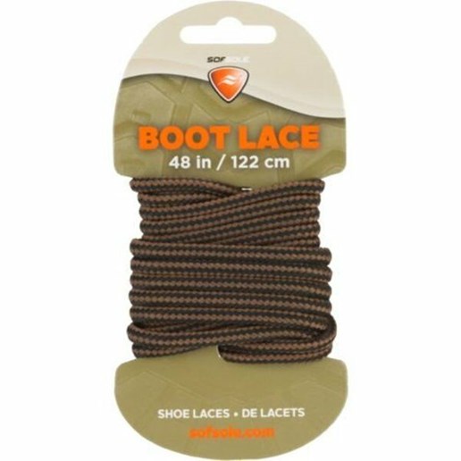 48" Black/Tan Waxed Boot Laces