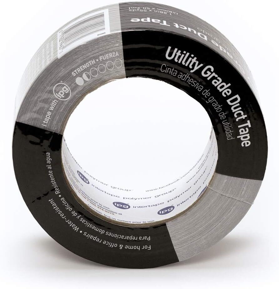 IPG Utility Duct Tape, 1.88-In x 55-Yd, 3-Pk