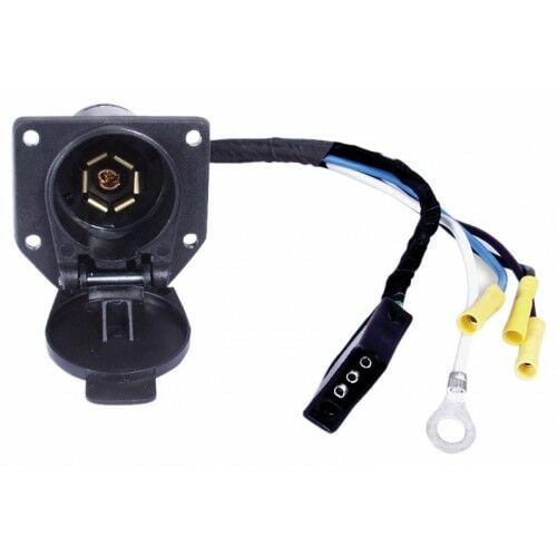 4-Way Flat To 7-Way Round Molded Adapter
