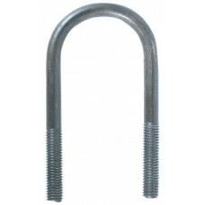 Round U-Bolt & Nut, 3/8-In X4 1/4-In
