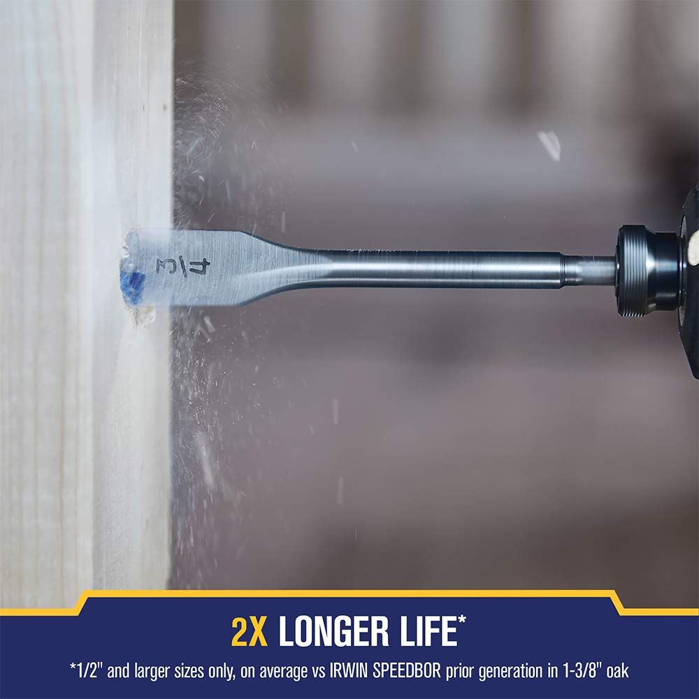 Irwin Speedbor Spade Wood Drill Bit, 7/16-In x 6-In