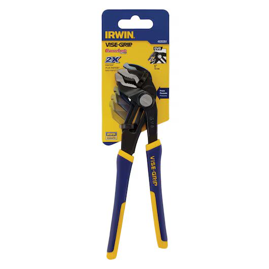 Irwin Tools V-Jaw GrooveLock Pliers, 6-In