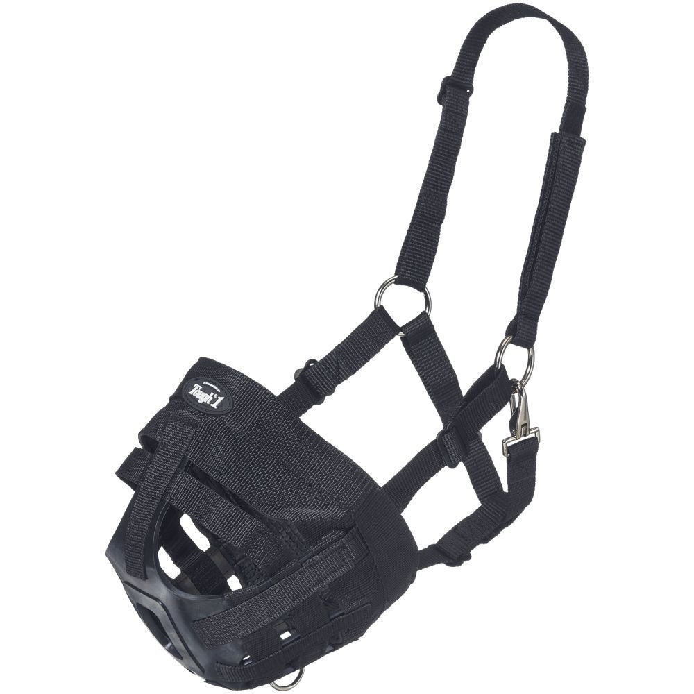 Tough1 Easy Breathe Horse Grazing Black Muzzle