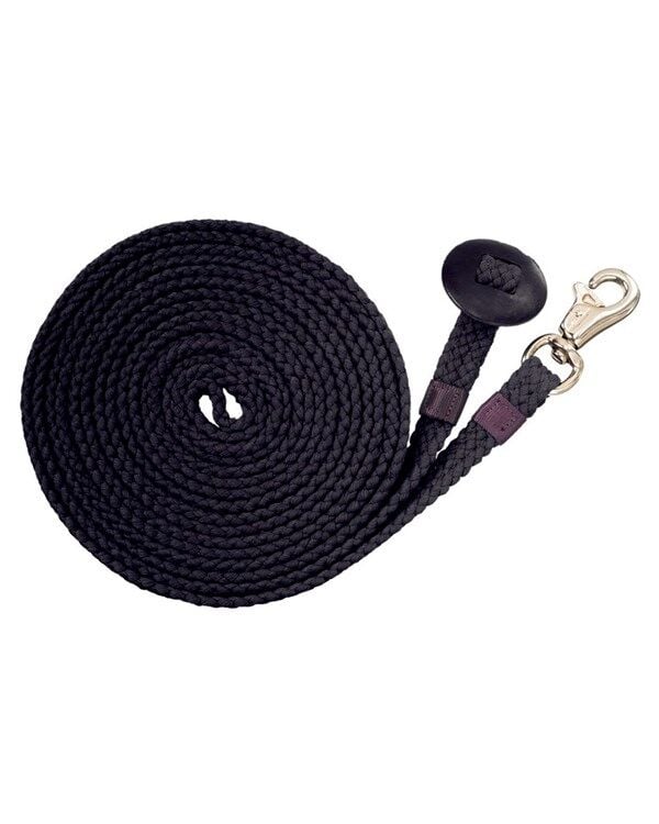 Tough1 Flat Black Cotton Lunge Line, 1 1/4-In x 24-Ft