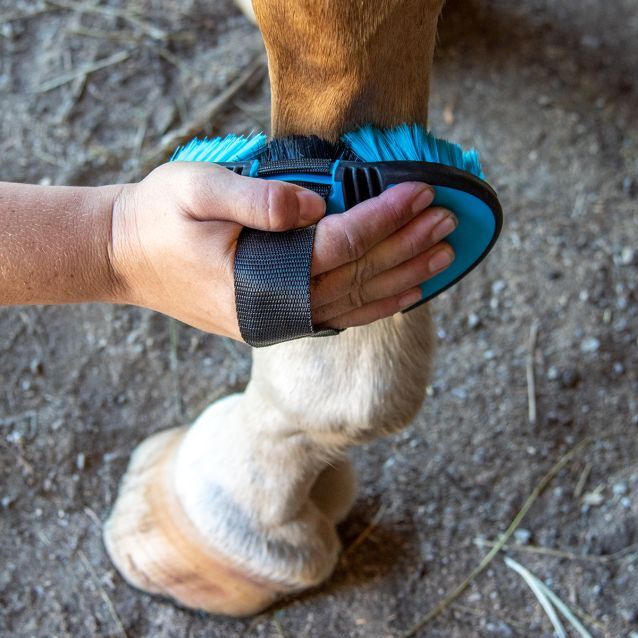 Tough1 Pink Great Grips Flex Horse Finishing Brush