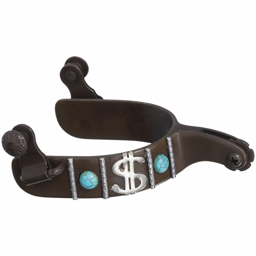 Antique Turquoise Stone & Dollar Sign Spur