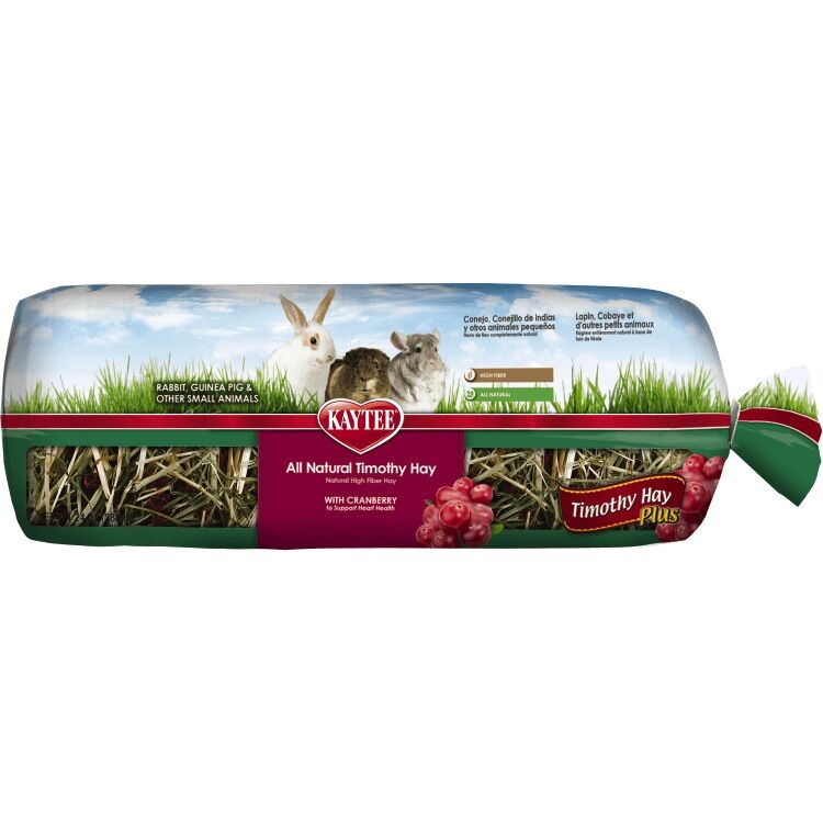 Kaytee All Natural Timothy Hay Plus Cranberries, 24-Oz Bag