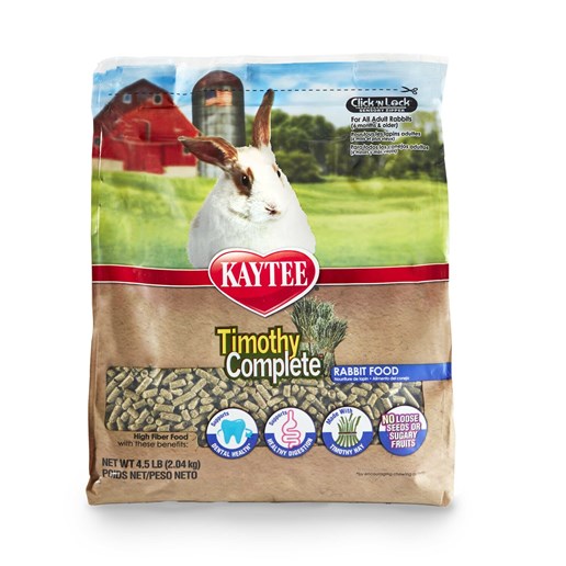 Kaytee Timothy Complete Rabbit Food, 4.5-Lb Bag