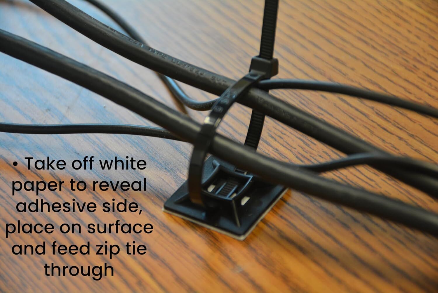 Pro Tie Black Adhesive or Screw Mounts, 10-PK