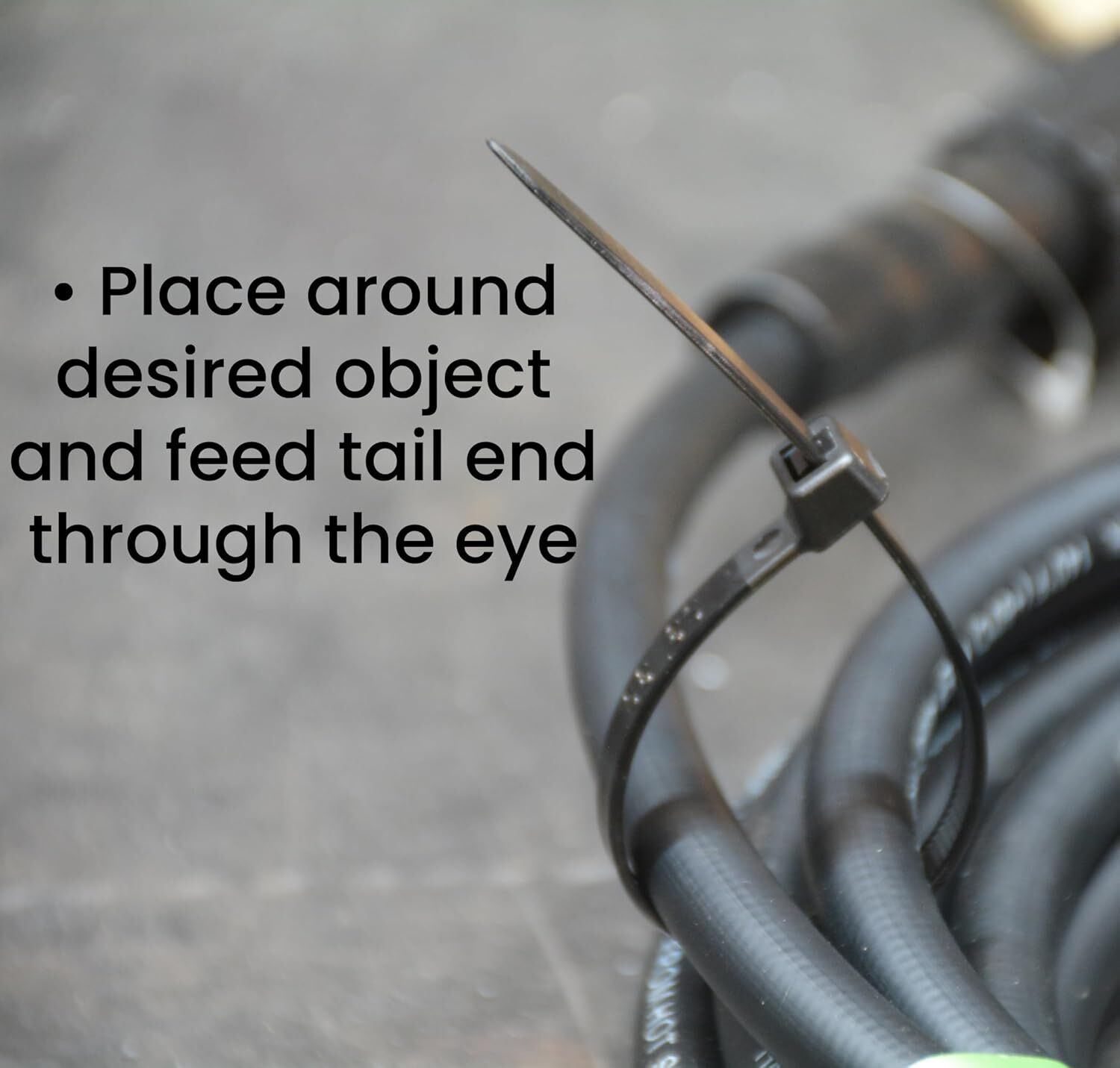 Pro Tie Black Heavy Duty 120-Lb Tensile Strength 7.9-In Cable Ties, 25-Pk