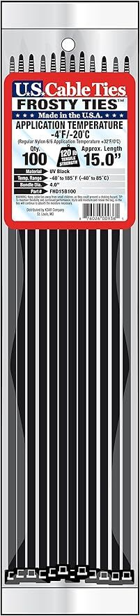 ProTie Heavy Duty Frost Ties, 15-In, 100-Pk