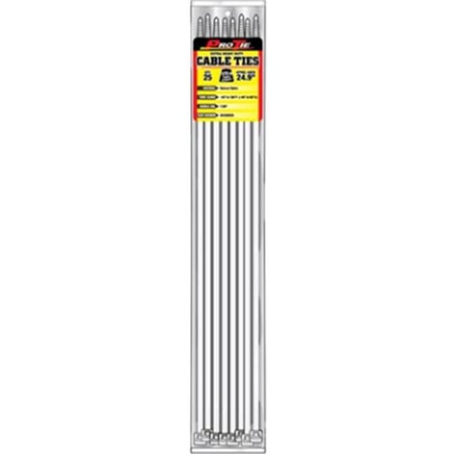 Pro Tie Natural Extra Heavy Duty 175-Lb Tensile Strength 17-In Cable Ties, 50-Pk
