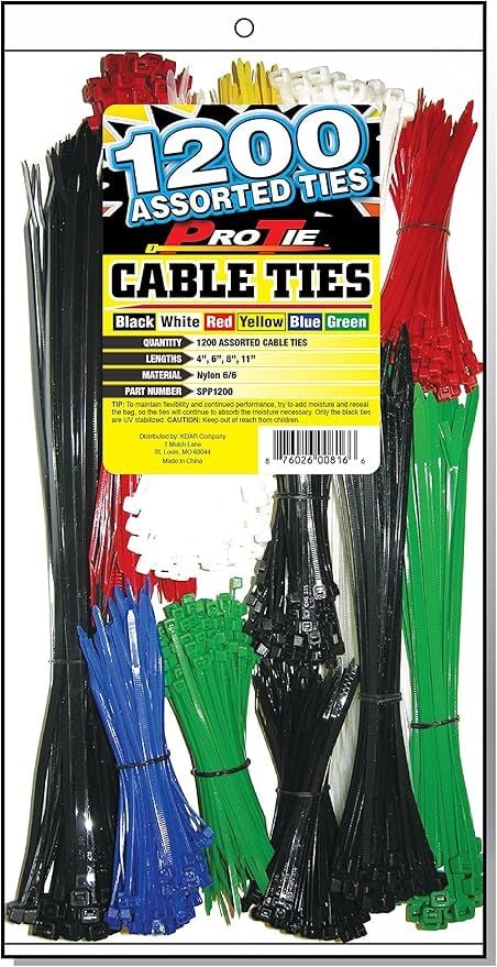 Pro Tie Super Cable Ties, 1200-Pk