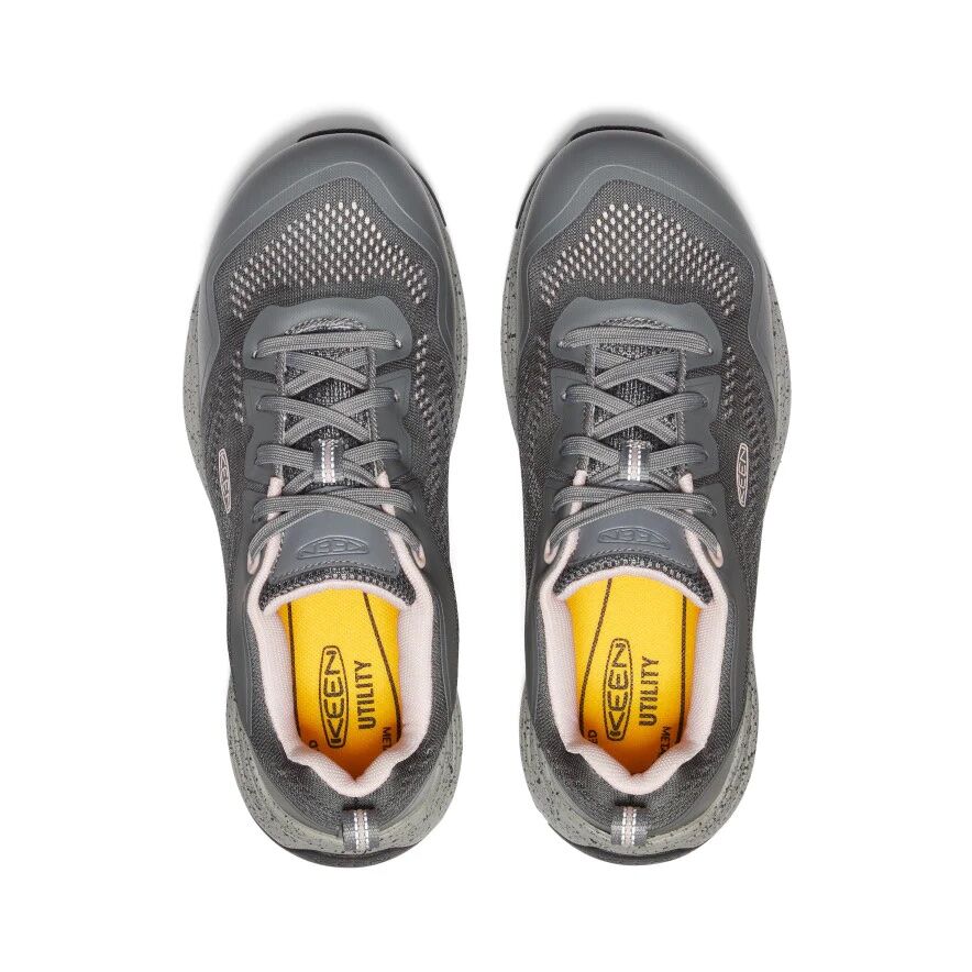 Keen Women's Sparta 2 Aluminum Toe Work Sneaker in Steel Grey