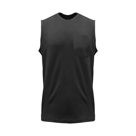 Key Men's Blended Sleeveless T-Shirt in Black