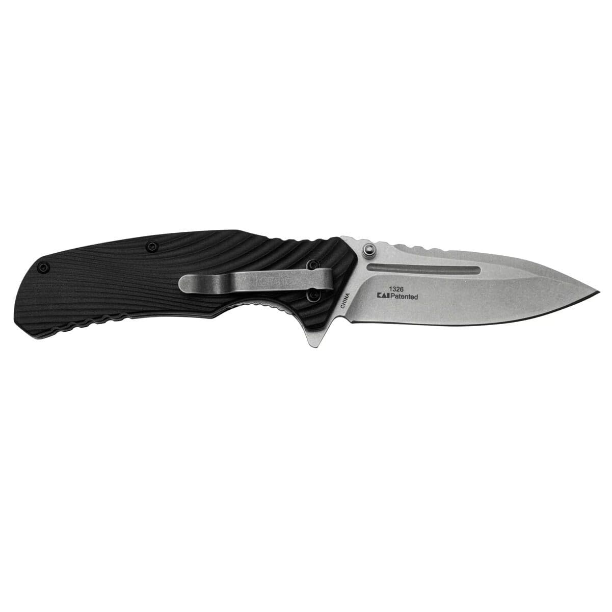 Kershaw Huddle Assisted Black GFN Folding Knife, 3 1/4-In