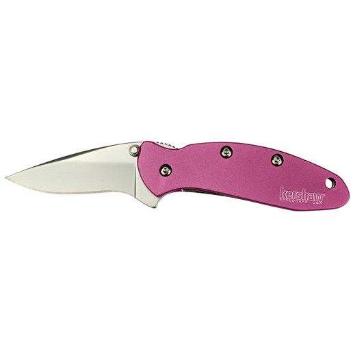 420HC Bead Blasted Finish Blade 6061-T6 Aluminum Pink Anodized Handle
