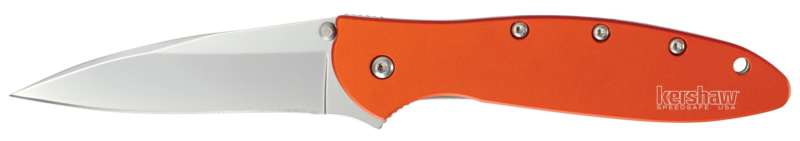 Sandvick 14C28N Steel Tip Lock 6061-T6 Aluminum Orange Handle