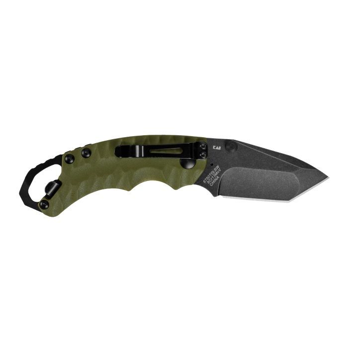 Kershaw Shuffle II Tanto, Olive, BlackWash Folding Knife