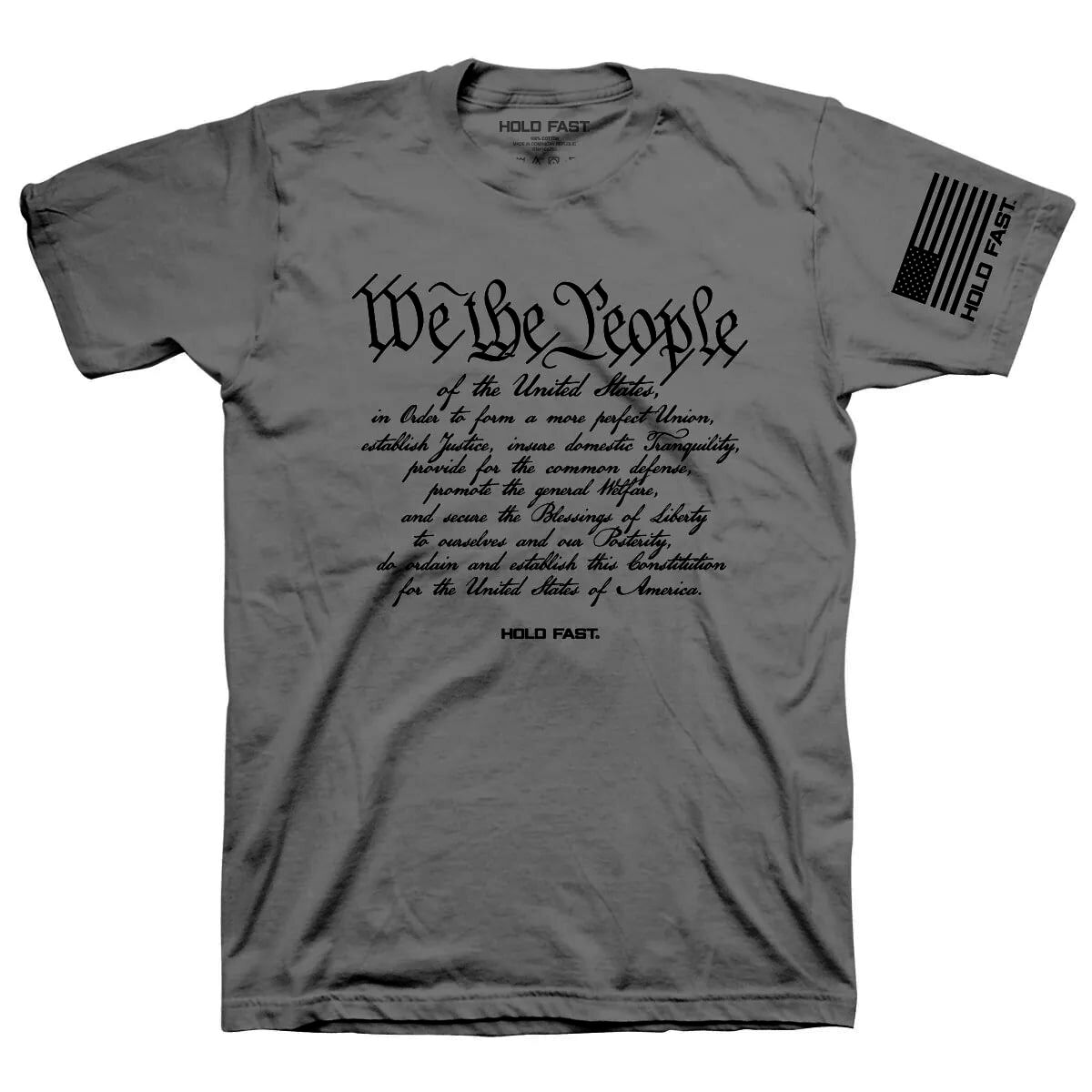 Hold Fast Men's We The People T-Shirt in Silver