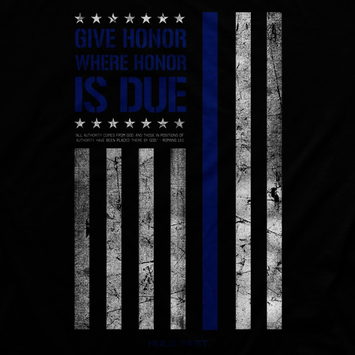 Hold Fast Men's Police Flag T-Shirt