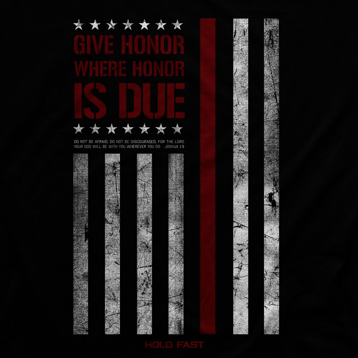 Hold Fast Men's Firefighter Flag T-Shirt