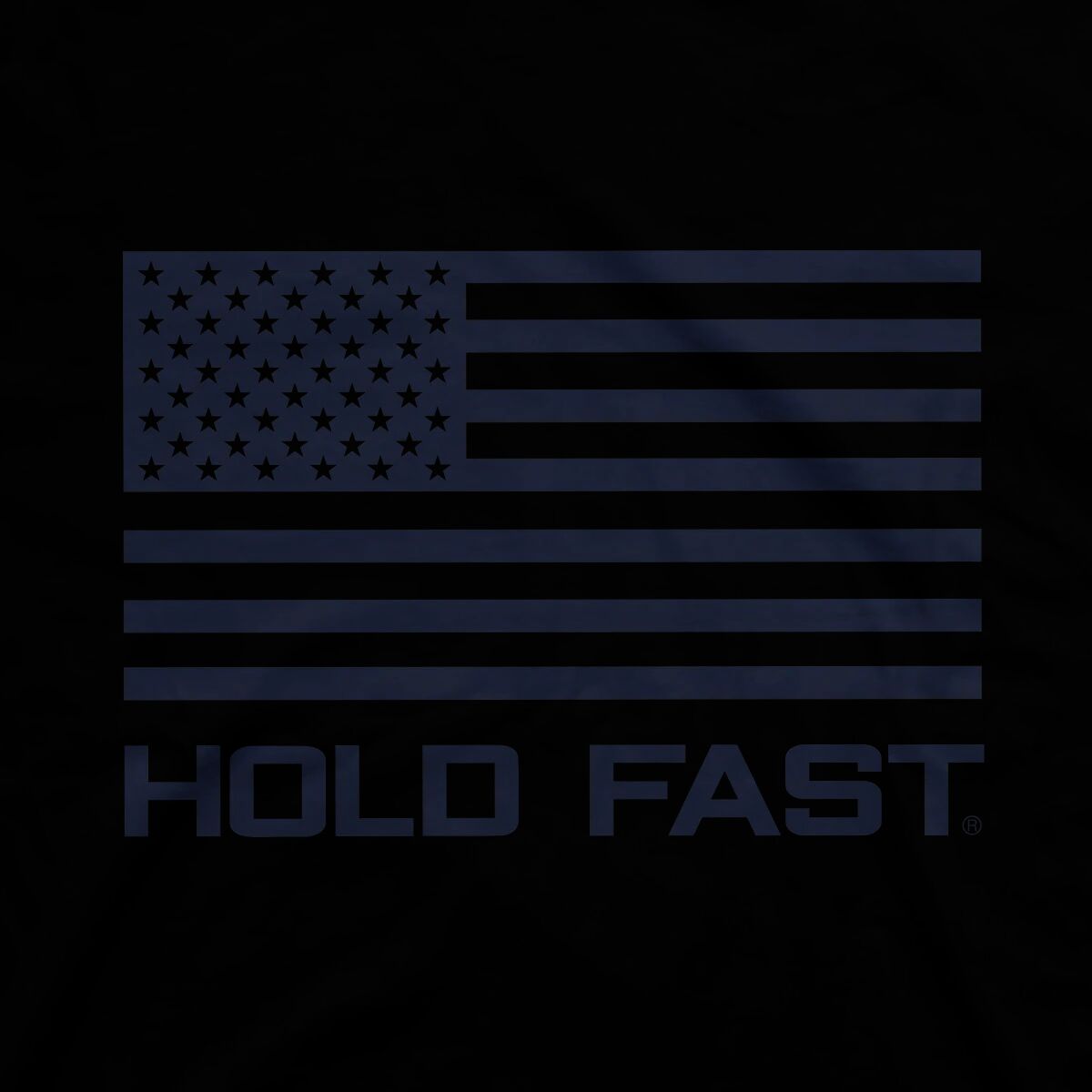Hold Fast Men's JFK Flag T-Shirt in Black