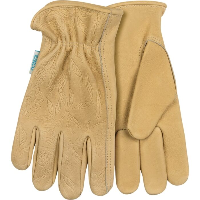 Kinco Women's HydroFlector Water-Resistant Premium Grain Cowhide Driver Gloves in Tan