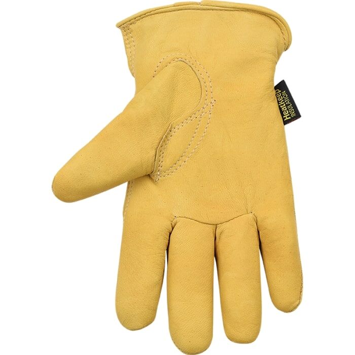 Kinco Men's Lined Grain Deerskin Driver Gloves in Golden