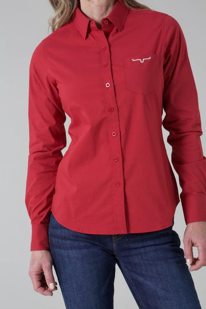 Kimes Ranch Women's Long Sleeve KR Team Shirt Top