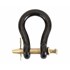 Forged Straight Clevis, Powder Coated, Black, 5/8"