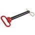 Hitch Pin, Vinyl Coated Red Head, Grade 5, 3/8" X 4"