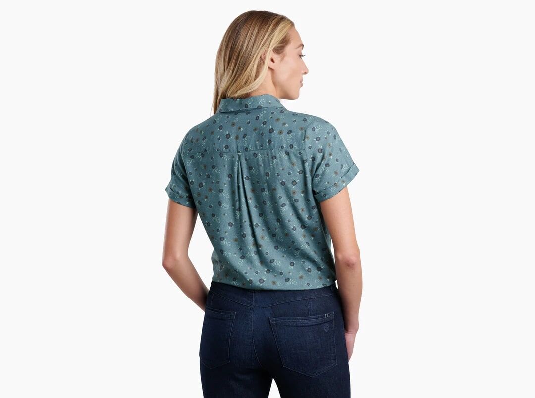 KUHL Women's Elsie Shirt in Eucalyptus Flora