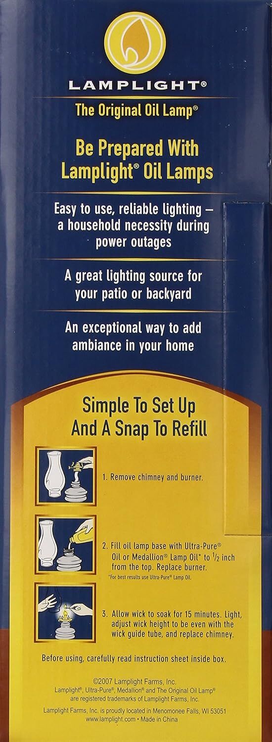 Lamplight Ellipse 330 Oil Lamp