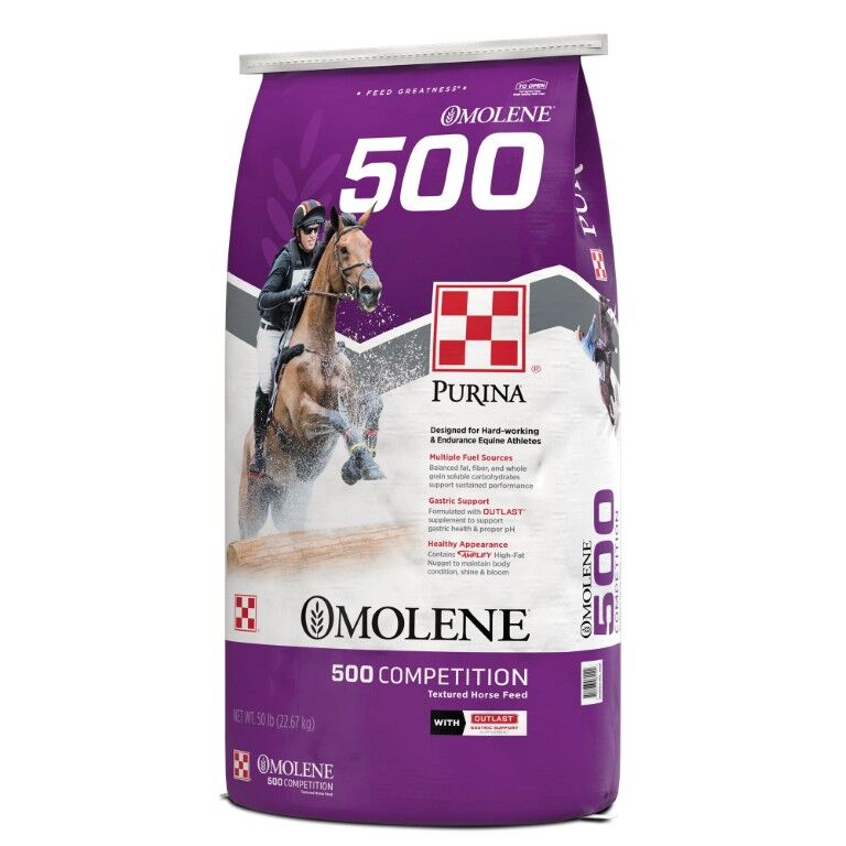 Purina Omolene 500 Competition Horse Feed, 50-Lb